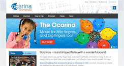 Desktop Screenshot of ocarina.co.uk